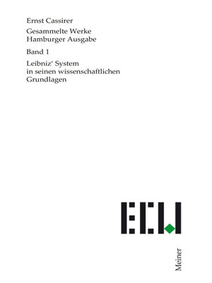 cover image of Leibniz' System in seinen wissenschaftlichen Grundlagen